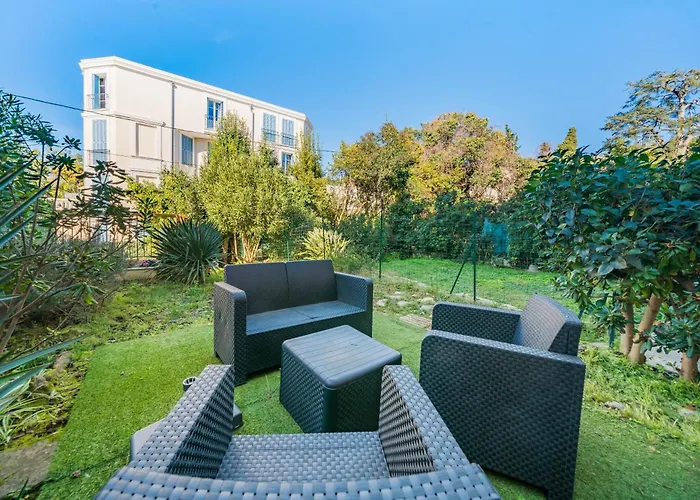 Avec Terrasse Et Jardin Arbore - 5 Min Hypercentre Apartman Cannes